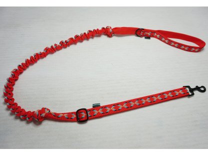 Bracco Leash with shock absorber for the dog, various colors and sizes - with handle