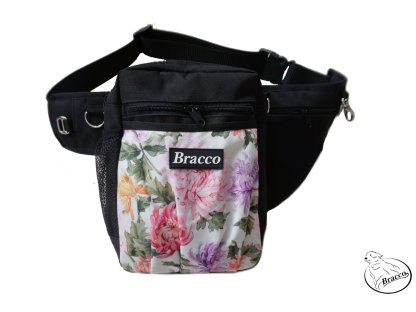 Bracco Trainingsgürtel Hund Multi, Schwarz- Blumen 4