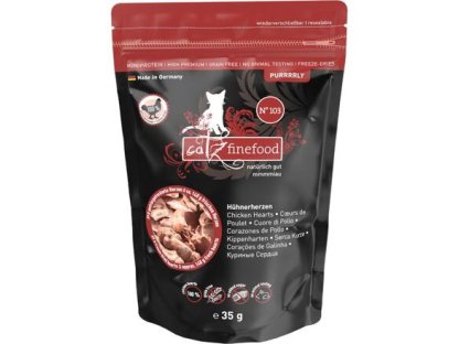 Catz finefood Purrrrly N ° 103 - dried poultry hearts, 100% meat