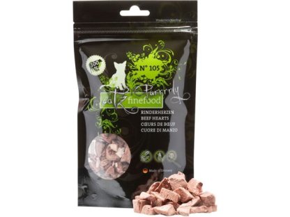 Catz finefood Purrrrly N ° 105 - dried beef hearts, 100% meat