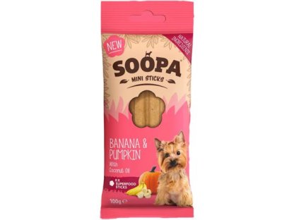 Soopa Banana & Pumpkin Mini Dental Sticks 100 g