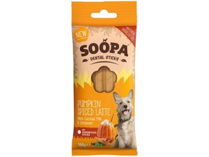 Soopa Pumpkin Spiced Latte Dental Sticks 100 g