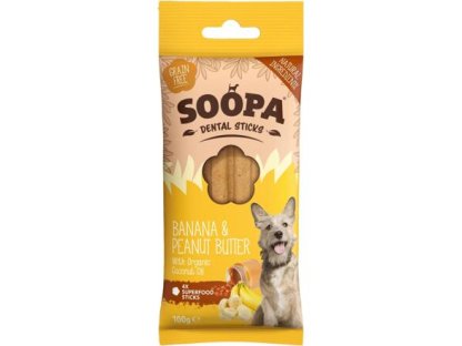 Soopa Banana & Peanut Butter Dental Sticks 100 g