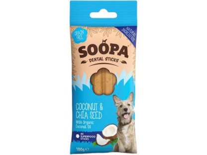 Soopa Coconut & Chia Seed Dental Sticks 100 g