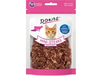 Dokas Beef and cod mini steaks for cats 25 g