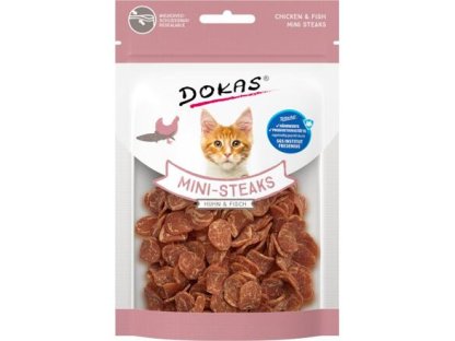 Dokas Chicken and cod mini steaks for cats 25 g