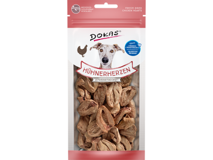 Dokas Freezedried chicken hearts 22 g