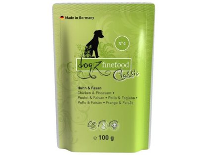 Dogz Finefood No.4 – Chicken and pheasant 100 g