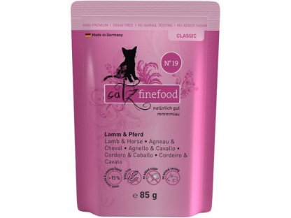 Catz Finefood No.19 – Lamb and horse – 85 g