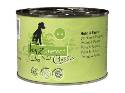 Dogz Finefood No.4 – Chicken and pheasant 200 g