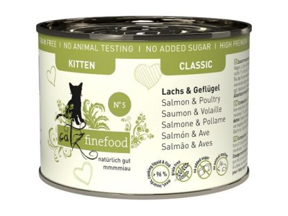 CF Classic Kitten No.5 - with salmon, poultry meat and spinach 200 g