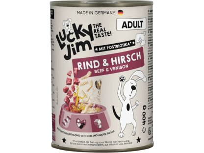Lucky Jim Classic Adult s hovězím a jelením masem 400 g