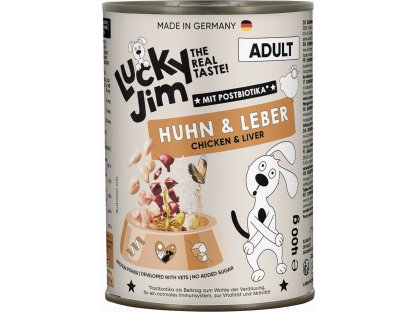 Lucky Jim Classic Adult s kuřecím masem a játry 400 g