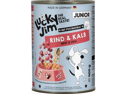 Lucky Jim Classic Junior s hovězím a telecím masem 400 g