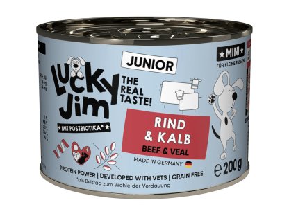Lucky Jim Classic MINI Junior s hovězím a telecím masem 200 g