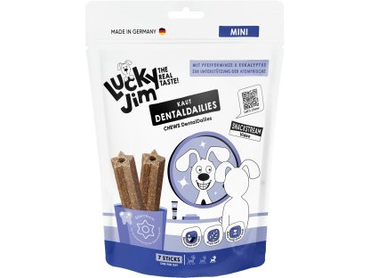 Lucky Jim DentalDailies Dentální tyčinky s mátou Mini 170 g