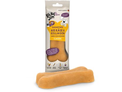 Lucky Jim Käse & Kollagen Sýrová kost s kolagenem – Classic M 60 g