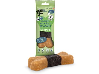 Lucky Jim Käse & Kollagen Sýrová kost s kolagenem – Mořská řasa M 60 g