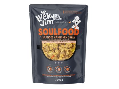 Lucky Jim Soulfood Hähnchen Curry Kuřecí kari s cizrnou a paprikou 300 g