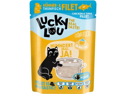 Lucky Lou Extra Food Filet z kuřete s tuňákem ve vývaru 70 g
