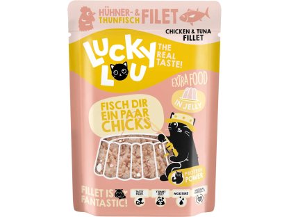 Lucky Lou Extra Food Filet z tuňáka s kuřecím masem v želé 70 g