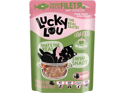 Lucky Lou Extra Food Filet z tuňáka se zeleninou ve vývaru 70 g