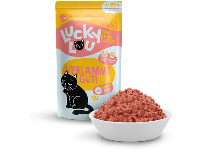 Lucky Lou Lifestage Adult s drůbežím a jehněčím masem 125 g