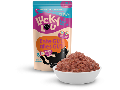 Lucky Lou Lifestage Adult s drůbežím a kachním masem 125 g