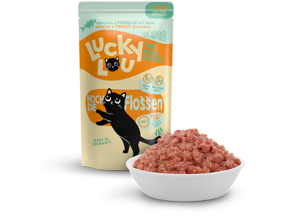 Lucky Lou Lifestage Adult s drůbežím masem a pstruhem 125 g