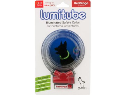 Lumitube Collar S-L - 15 - 80 cm – Red