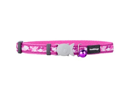 Cat Collar 12 mm x 20-32 cm– Camouflage Hot Pink