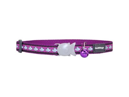 Cat Collar 12 mm x 20-32 cm – Reflect. Fish Purple