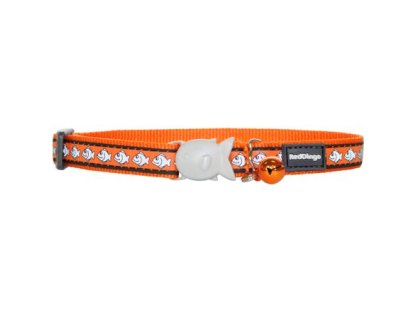 Cat Collar 12 mm x 20-32 cm – Reflect. Fish Orange