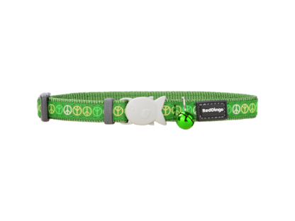 Cat Collar 12 mm x 20-32 cm – Peace Green