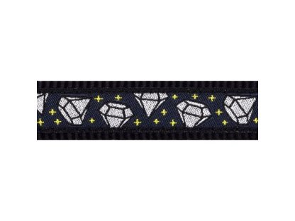 Obojek RD 12 mm x 20-32 cm - Diamond Black