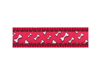 Obojek RD 12 mm x 20-32 cm - Flying Bones Red