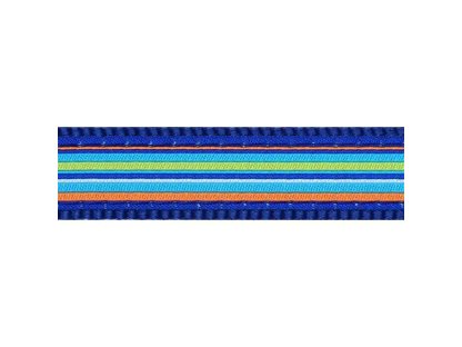 Obojek RD 12 mm x 20-32 cm - Horizontal Stripes Navy