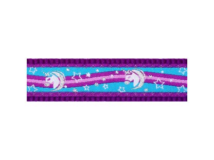 Obojek RD 12 mm x 20-32 cm - Unicorn Purple