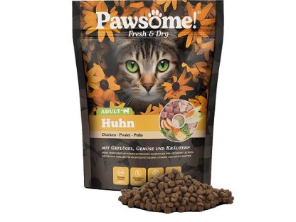 Pawsome! Fresh & Dry Adult Huhn s kuřecím masem 750 g