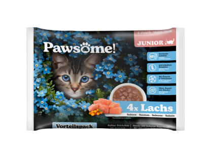 Pawsome! Junior Salmon Multipack 4x85 g