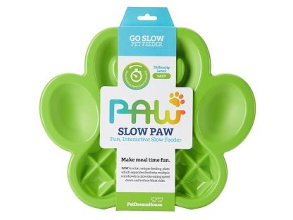 PetDreamHouse zpomalovací miska Paw Slow Feeder – zelená