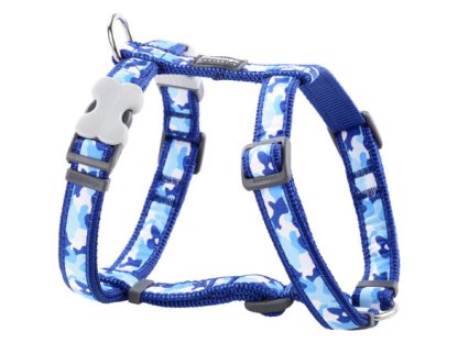 Dog Harness 12 mm x 30-44 cm - Camouflage Navy