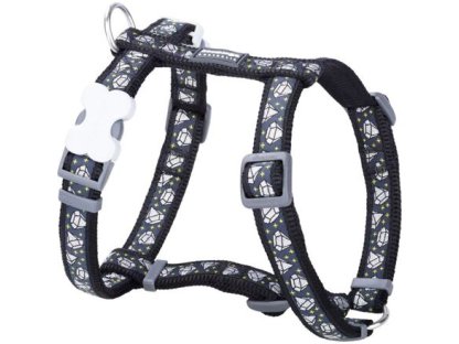 Dog Harness 12 mm x 30-44 cm - Diamond Black