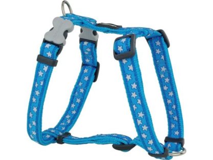 Dog Harness 12 mm x 30-44 cm - Stars White