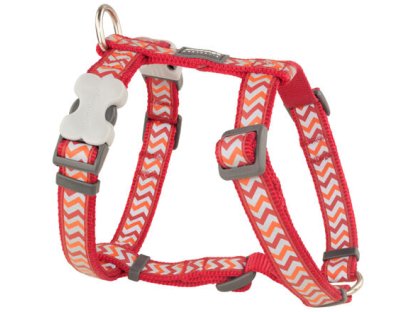 Dog Harness 12 mm x 30-44 cm – Refl. Ziggy Red