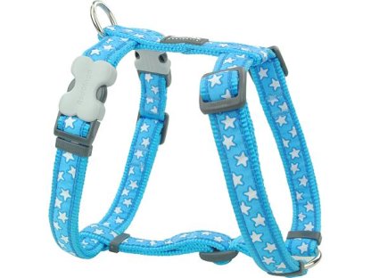 Dog Harness 15 mm x 36-54 cm - Stars White