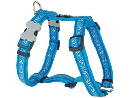 Dog Harness 25 mm x 71-113 cm - Daisy Chain Turq.