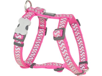 Dog Harness 25 mm x 71-113 cm– Refl.Ziggy Hot Pink