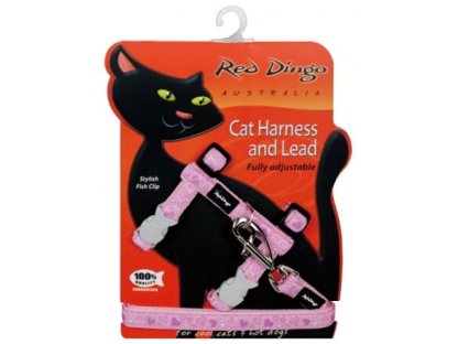 Cat Harnees & Lead - Breezy Love Pink