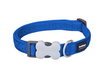 Red Dingo Padded Collar M – Electric Blue – 20 mm x 31-48 cm